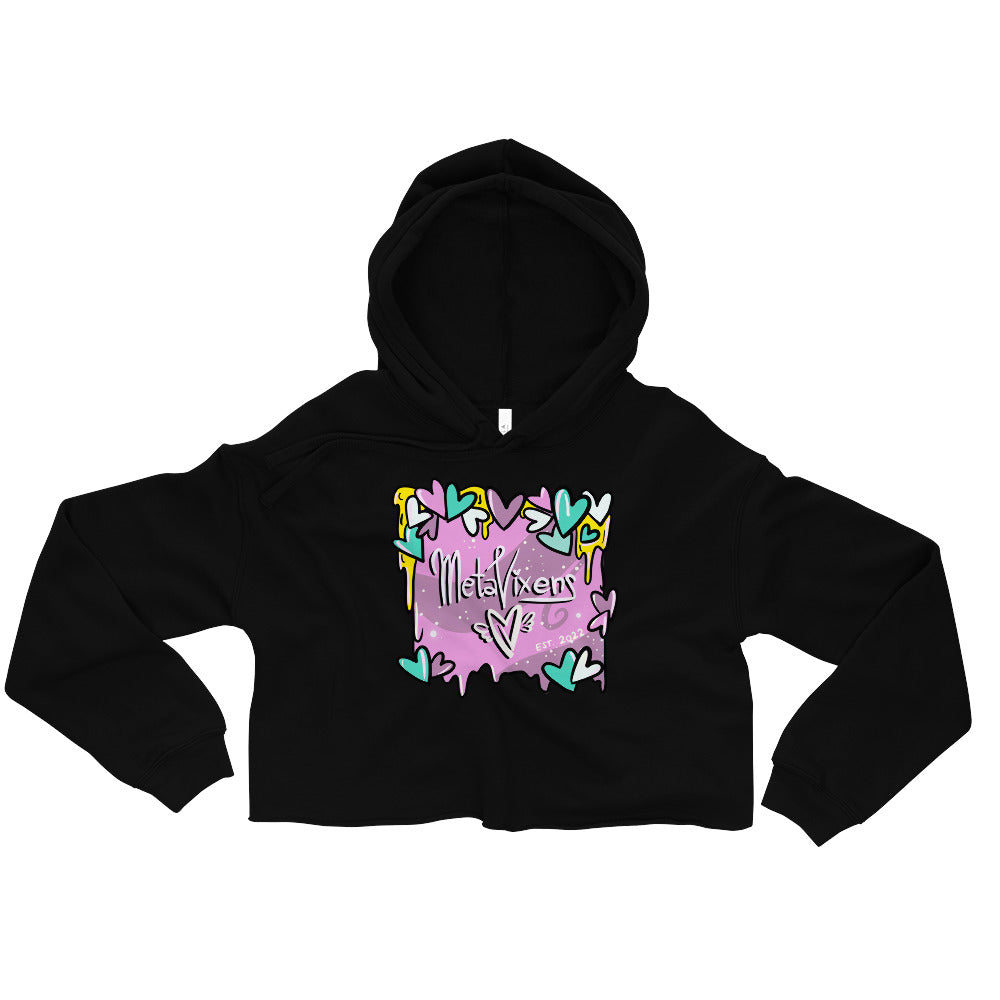 MV Hearts Crop Hoodie